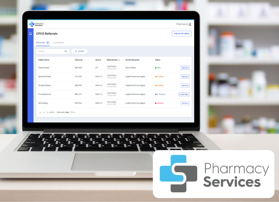 Pharmacy Services with Logo